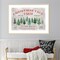 Christmas tree farm sign by Rosana Laiz Blursbyai Wood Framed Wall Art Print